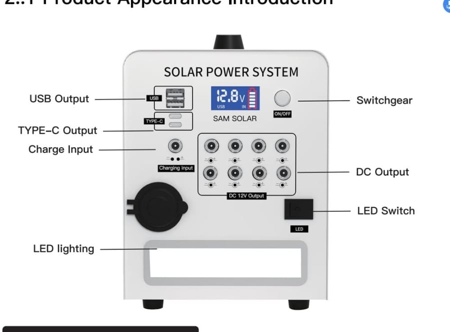 جهاز رحلات ليثيوم SAM SOLAR 12.8V-20AH