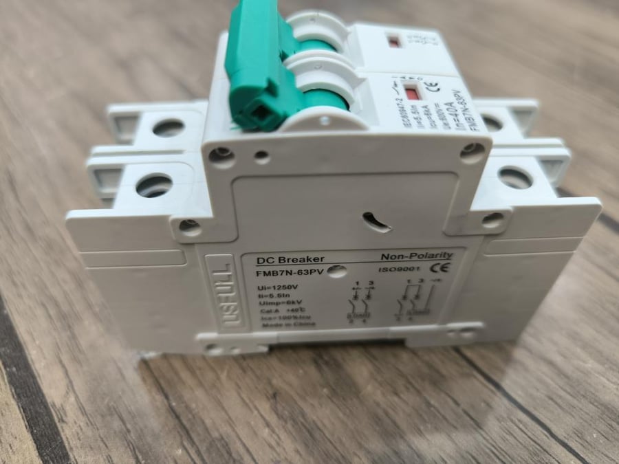 يوسفل DC Breaker 2P 500V 40A