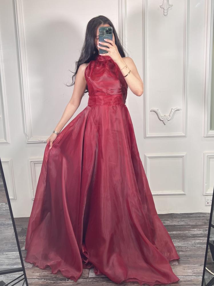 Burgundy dress 110