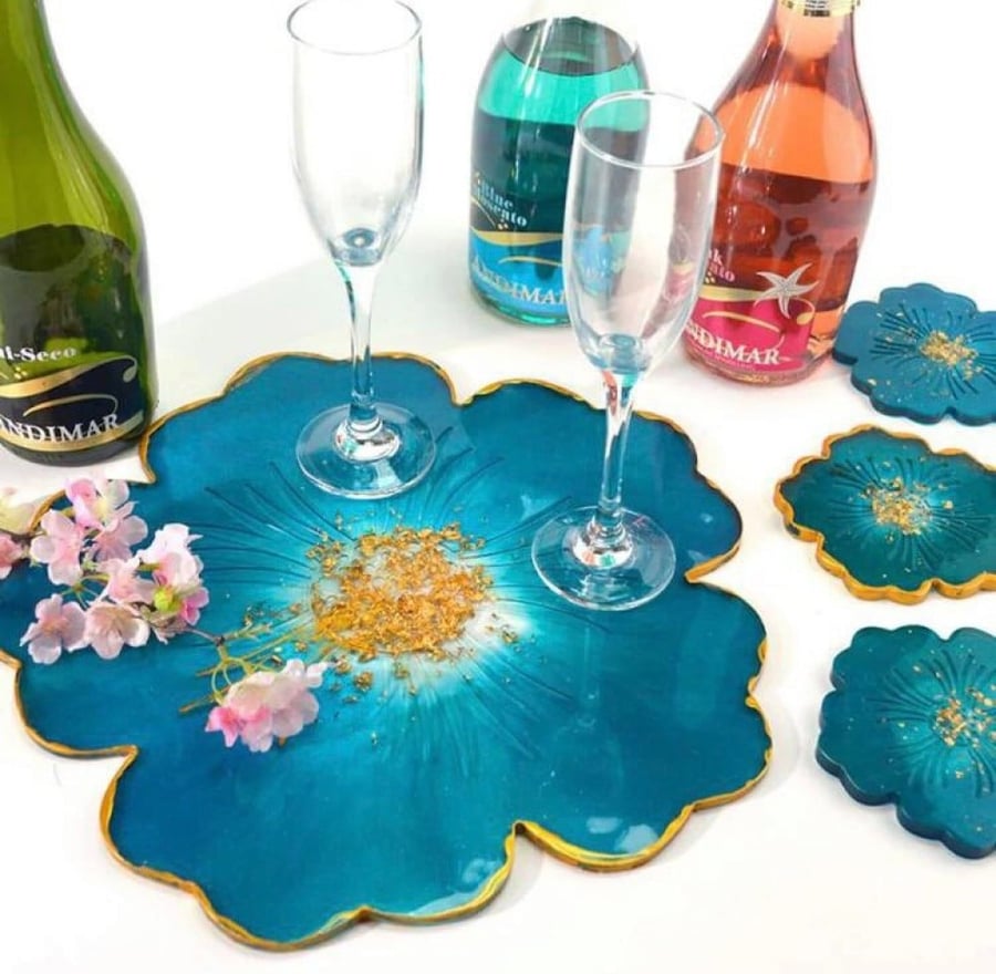 Silicone flower / resin mold (4 pieces)
