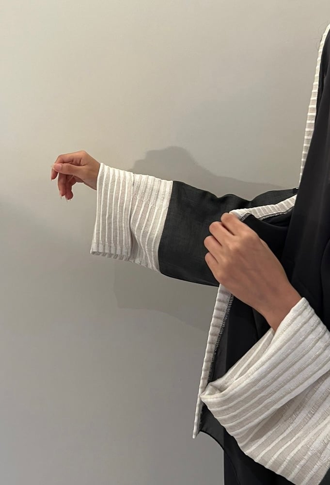 لنن مع اكمام كريب بيج