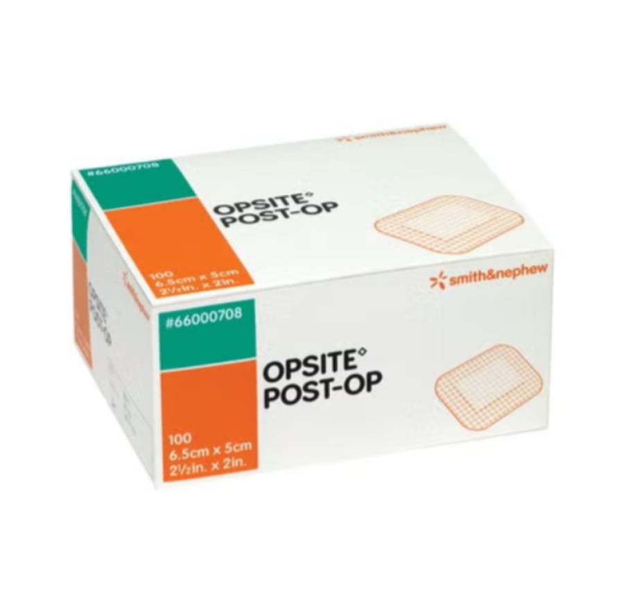 لاصق جراحي اوبسايت 10سم×25سم OPSITE عبوة 20 حبه