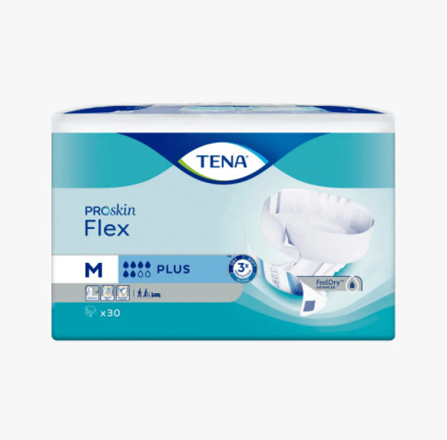 TENA FLEX PLUS Adhesive Pads, Size XL, Pack of 30