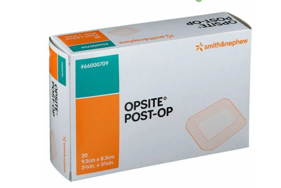 لاصق جراحي اوبسايت 10سم×25سم OPSITE عبوة 20 حبه