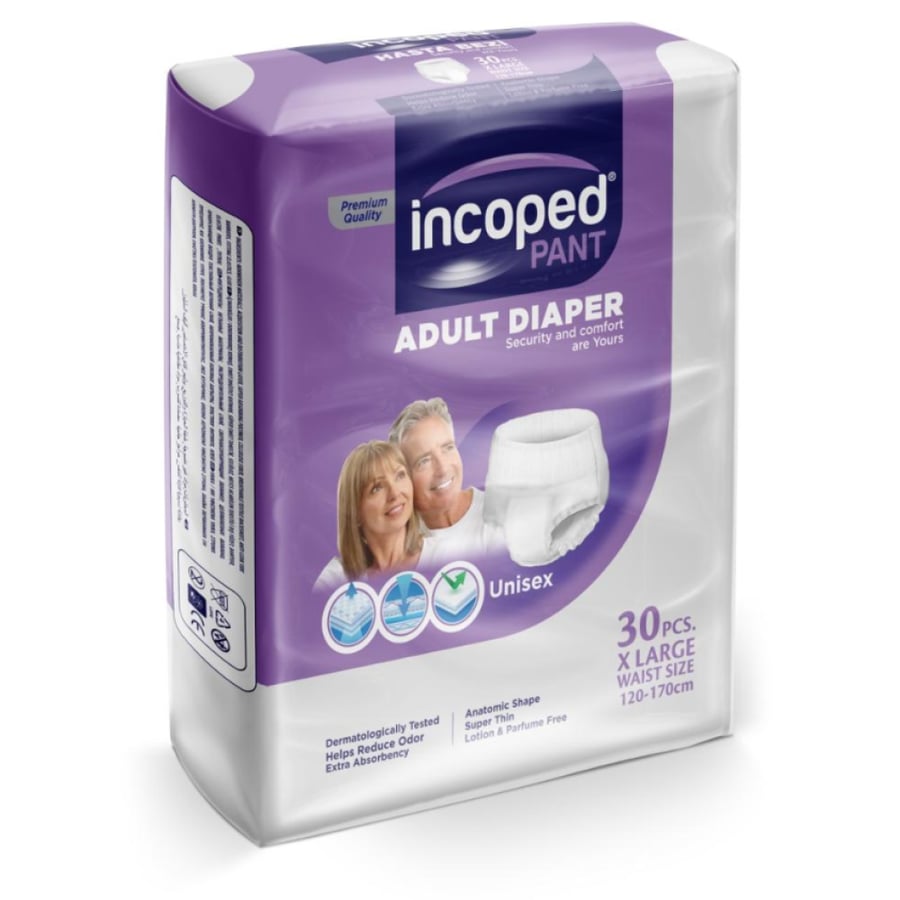 حفائظ لكبار السن كلوت انكوبيد incopd تركي - مقاس M عبوة 30 حبه
