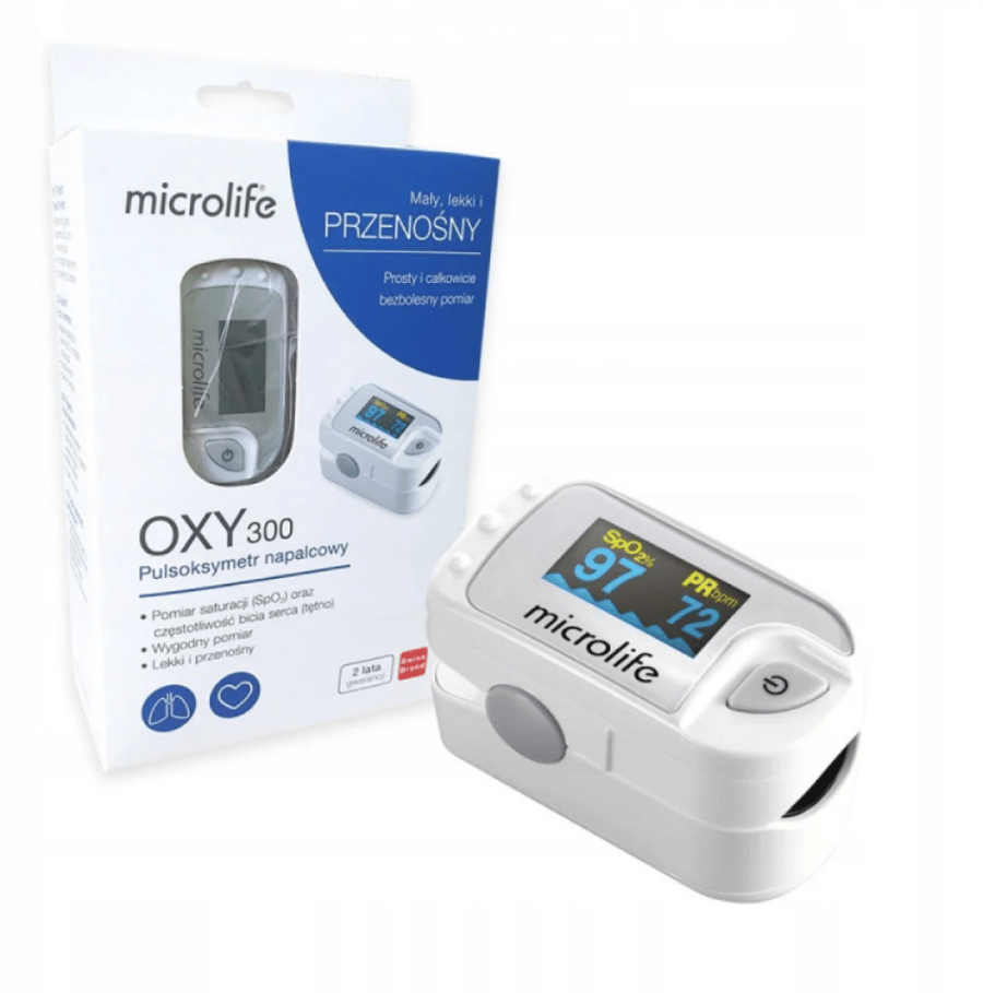 جهاز قياس نسبة الاكسجين فى الدم ونبضات القلب من مايكرولايف - Pulse Oximeter Microlife OXY 300