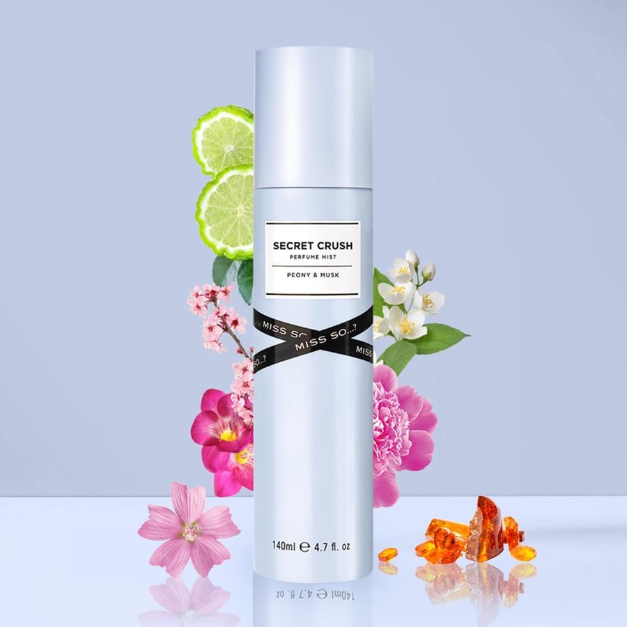 معطر  جسم سيكريت كرش ريبوني و مسك 140 جرام  من ميس سو