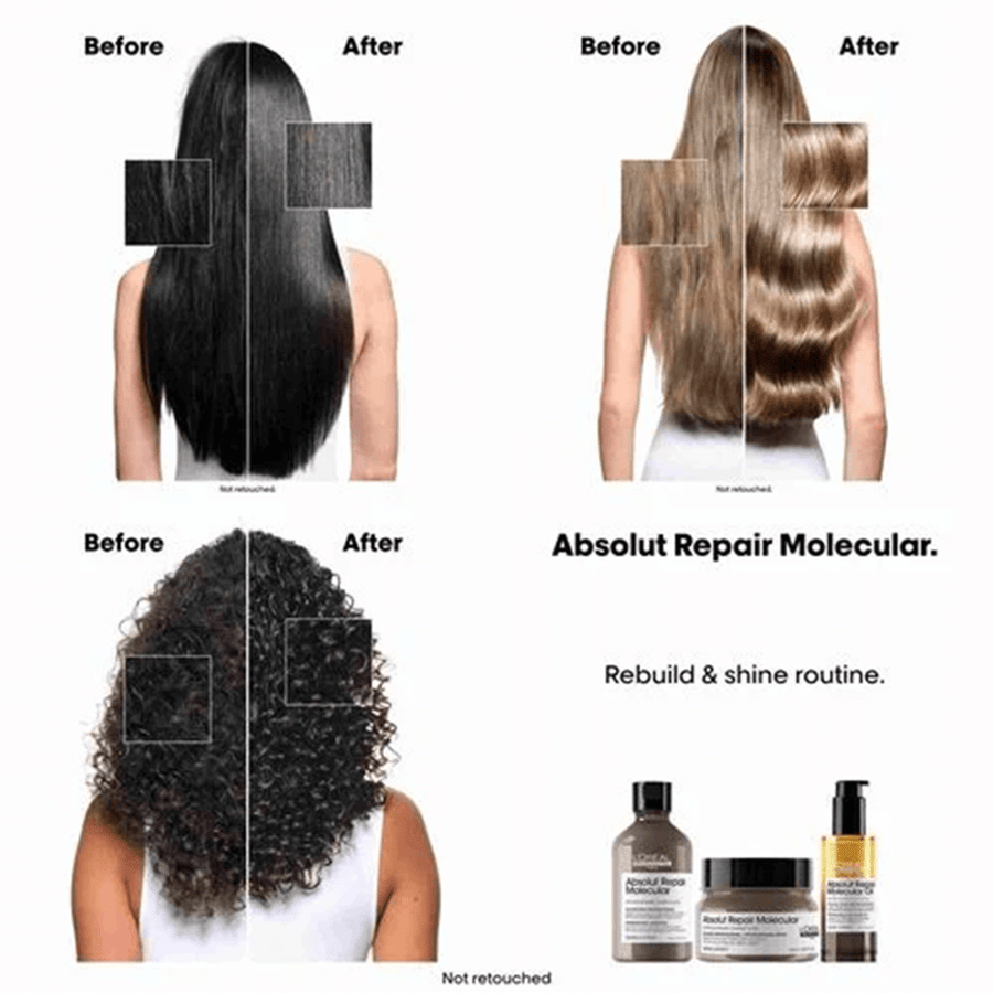 لوريال بروفسيونال ابسلوت ريبير موليكيولر ABSOLUT REPAIR MOLECULAR سيروم باي فيز مزدوج الطبقات 90مل