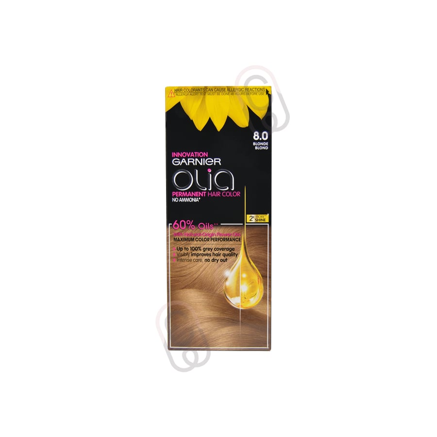 GARNIER HAIR COLOR OLIA 8.0 BLONDE