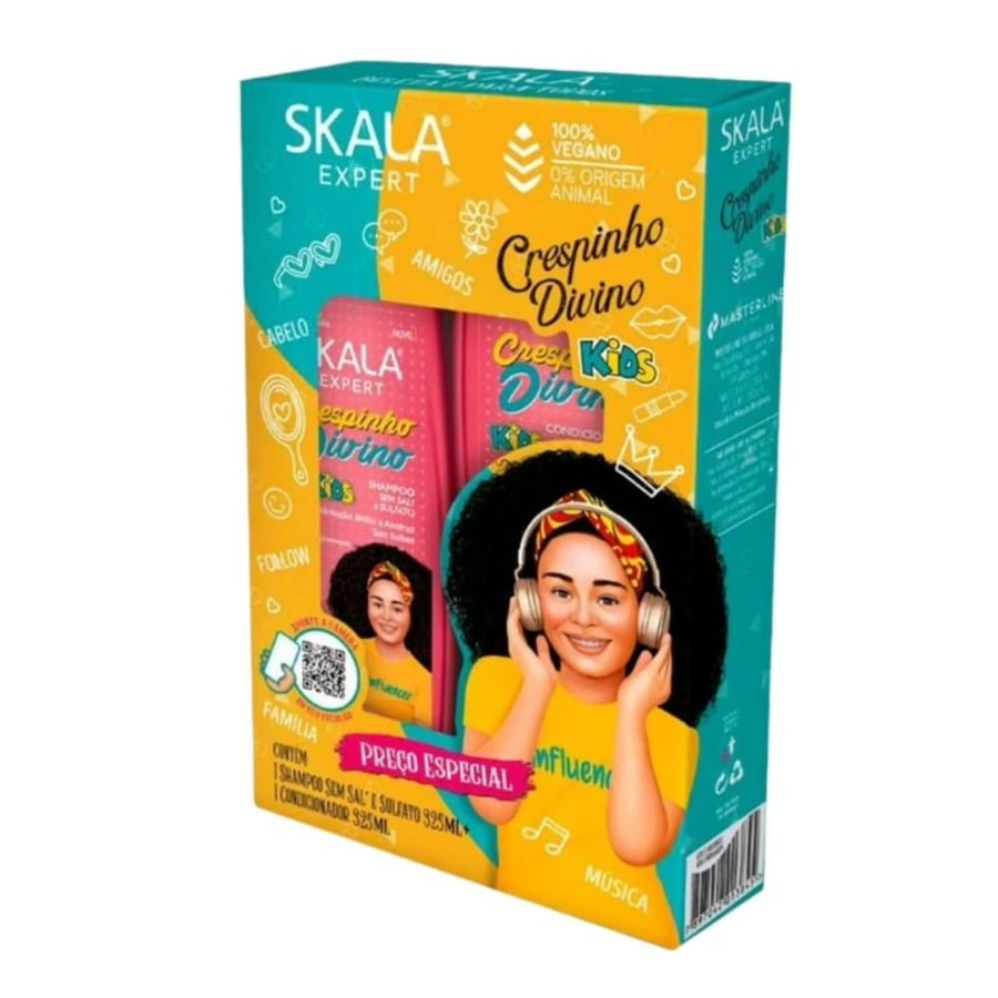 SKALA EXPERT CRESPO DIVINO HYDRATING AND SHINING KIDS HAIR CARE KIT SHMAPOO AND CONDITIONER 2*325ML