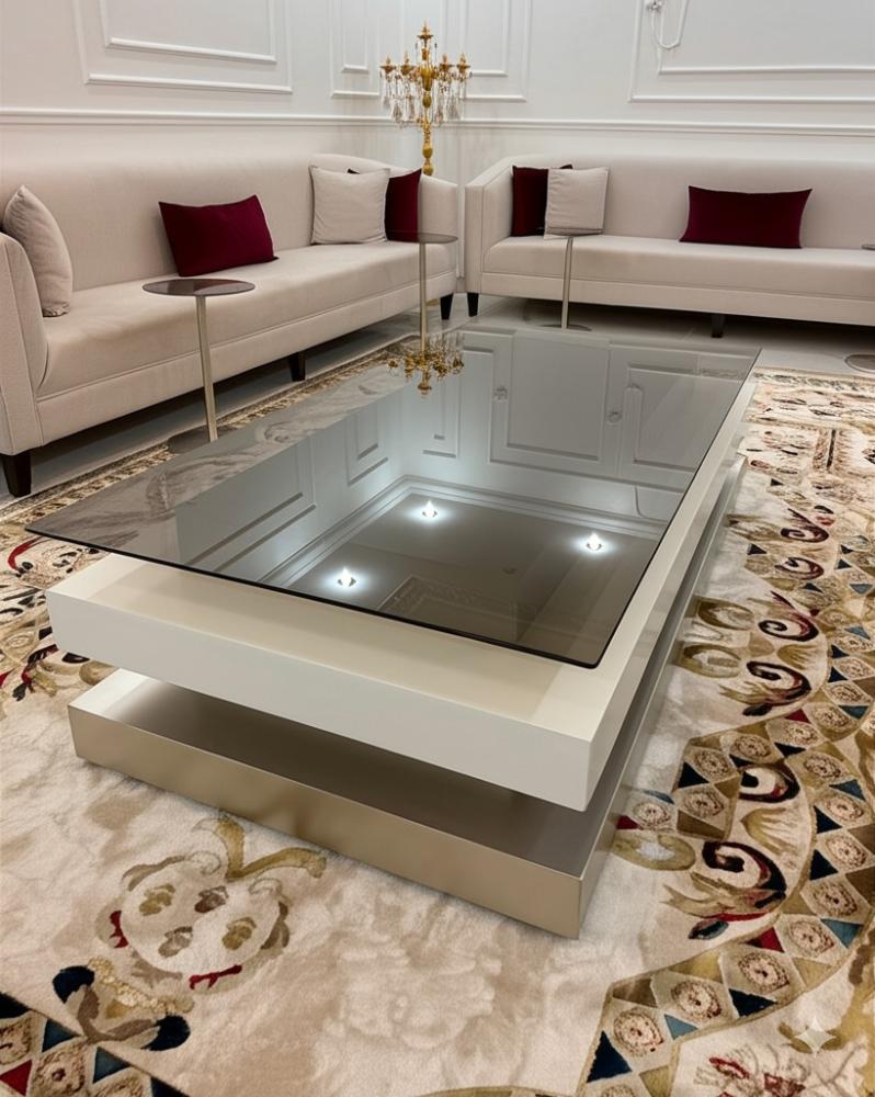 طقم طاولة كنب مع 6 خدمة طاولات الهبة -5
