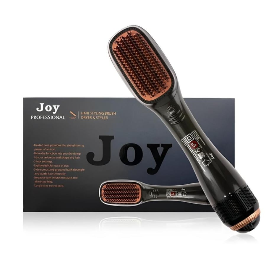 جوي مصفف ومجفف الشعر 2 في 1 اسود