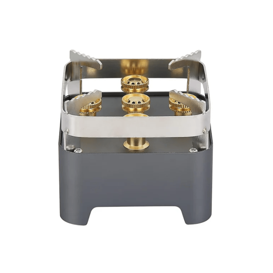 Square stove with 5 burners 38490