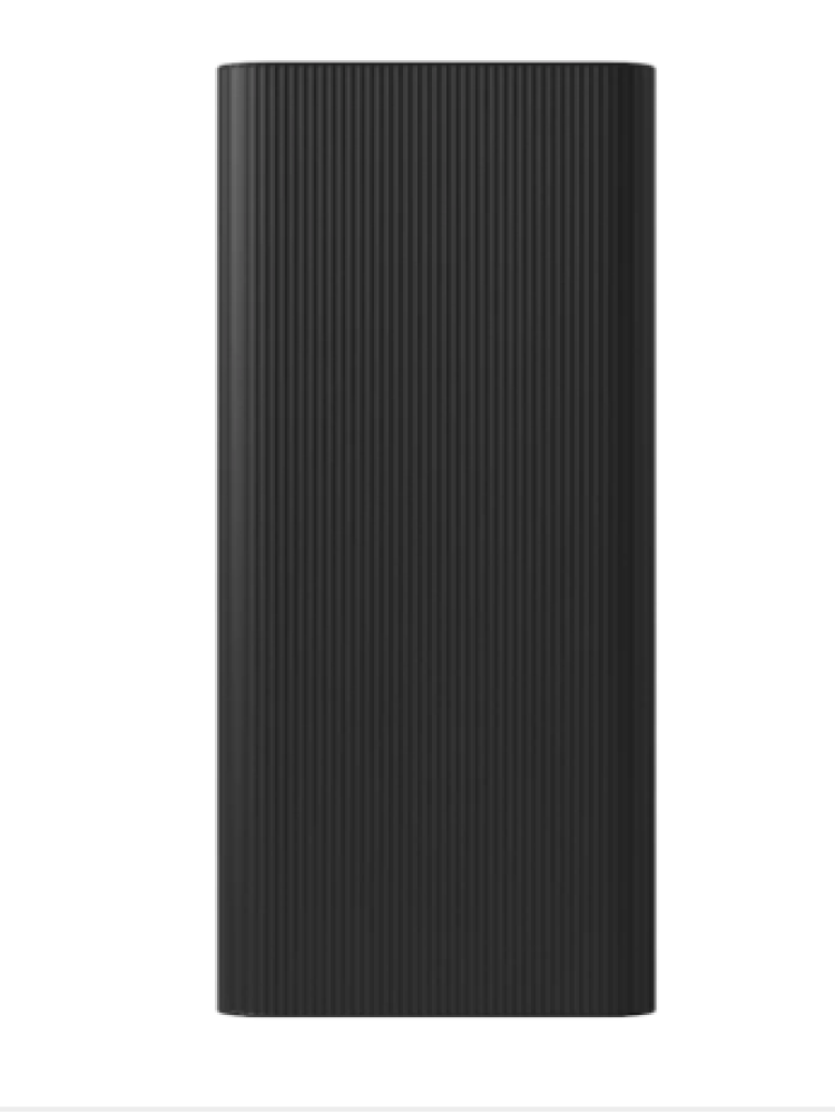 Xiaomi portable charger with two USB ports and one USB-C port, 30000 mAh capacity, 18W power, BHR9126GL - Black