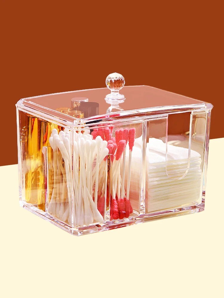 Plastic makeup organizer