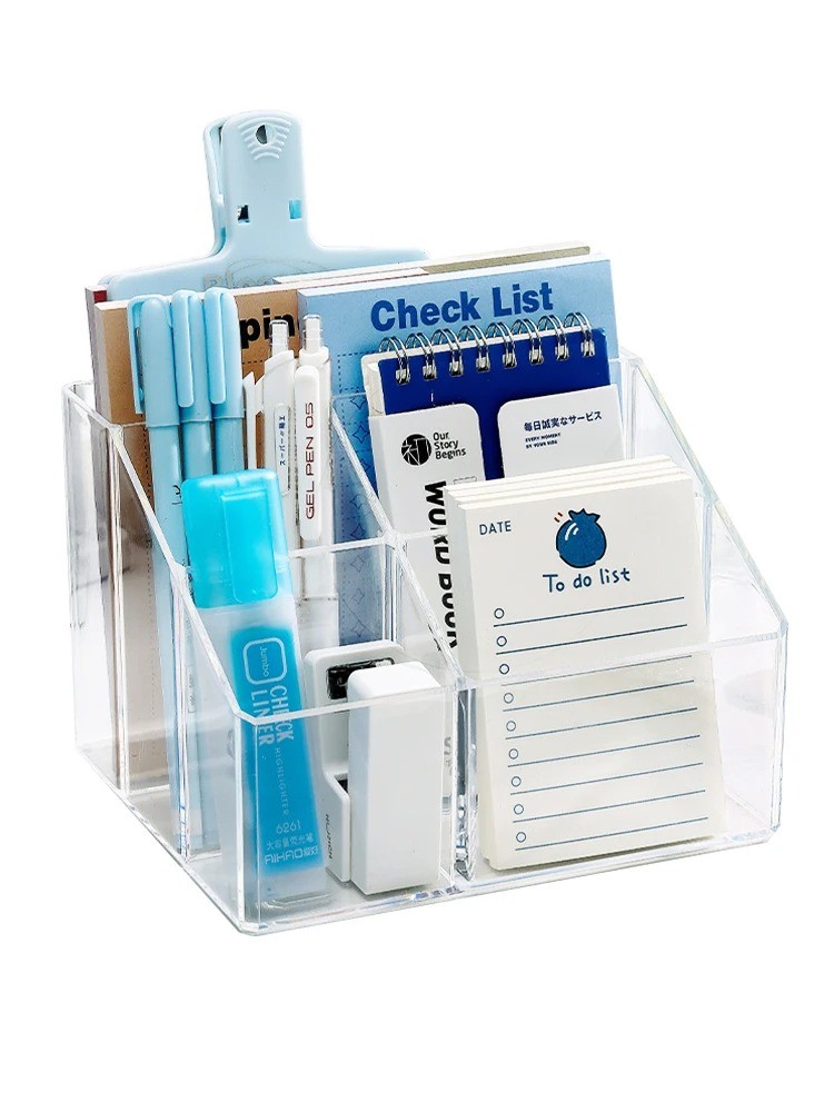 Plastic makeup organizer