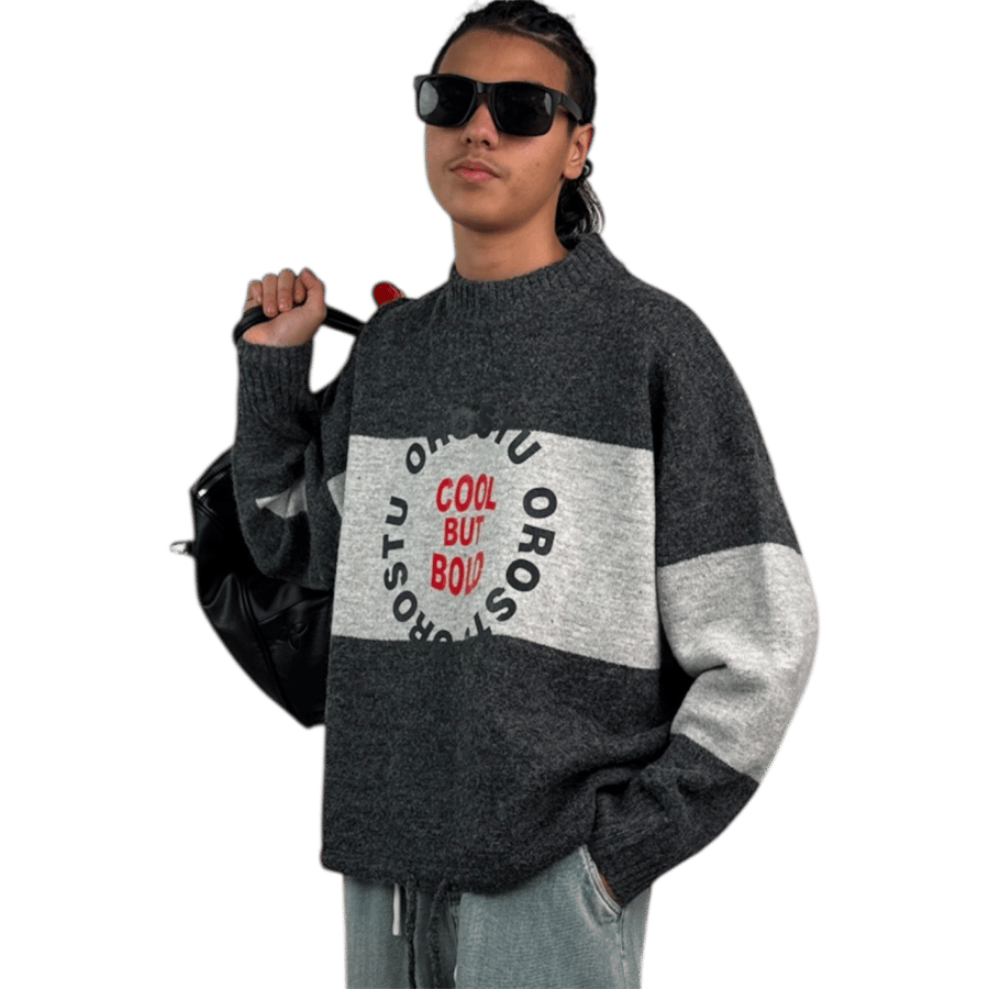 Wool knit sweater
