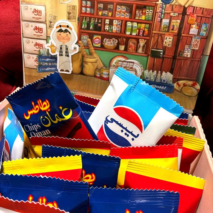 Foundation Day giveaways, potato chip bags