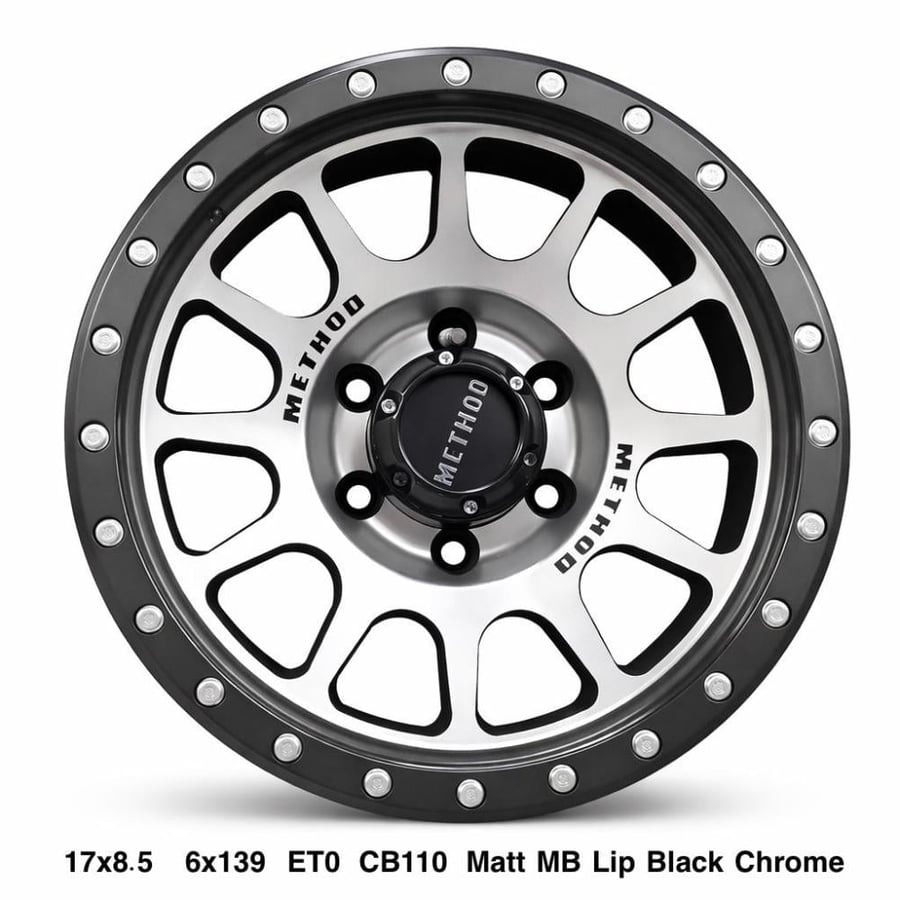 جنوط ميثود 17*8.5 - 6*139- ET0 - CB110 البيع بالطقم فقط