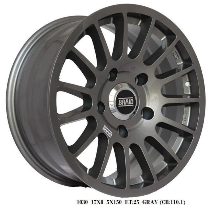 جنوط برايد مقاس 17*8 - 5*150- ET25 - CB 110 البيع بالطقم فقط