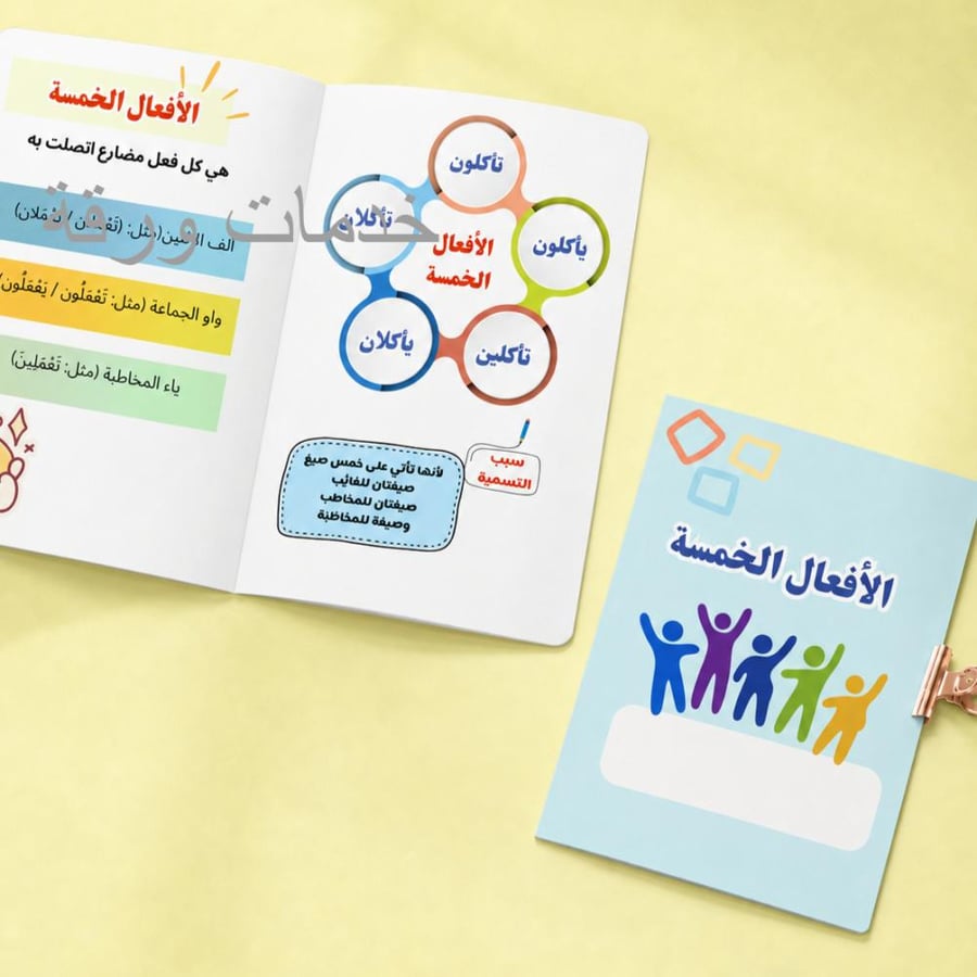 مطوية الأفعال الخمسة - خامس