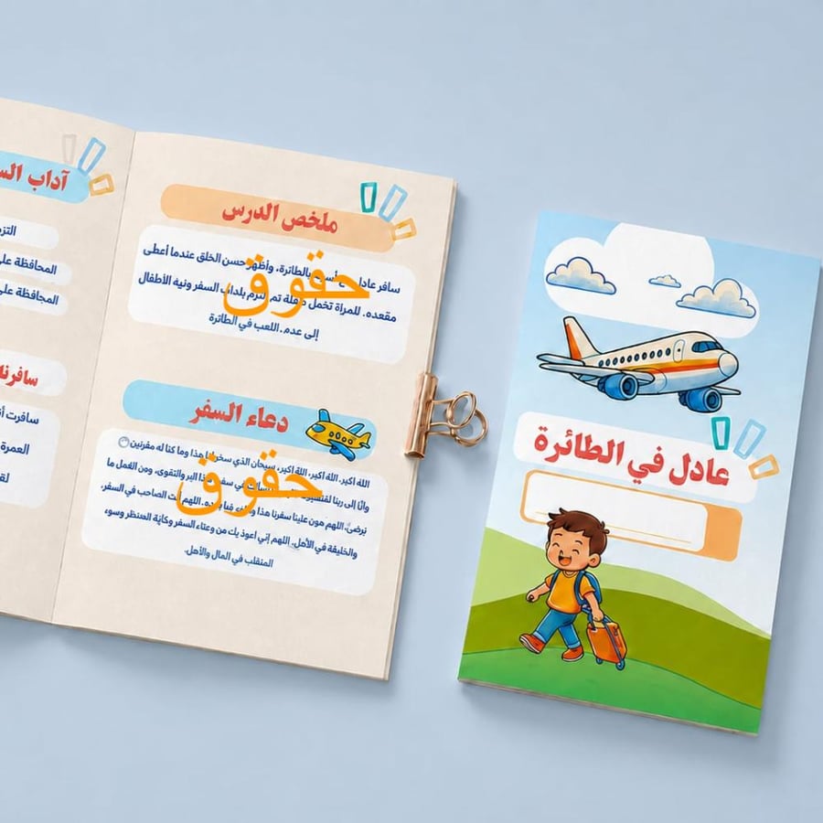 مطوية عادل في الطائرة - لغتي ثالث