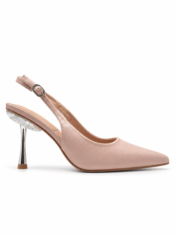 كعب ألما بتفاصيل كريستالAlma Crystal Slingback Heels