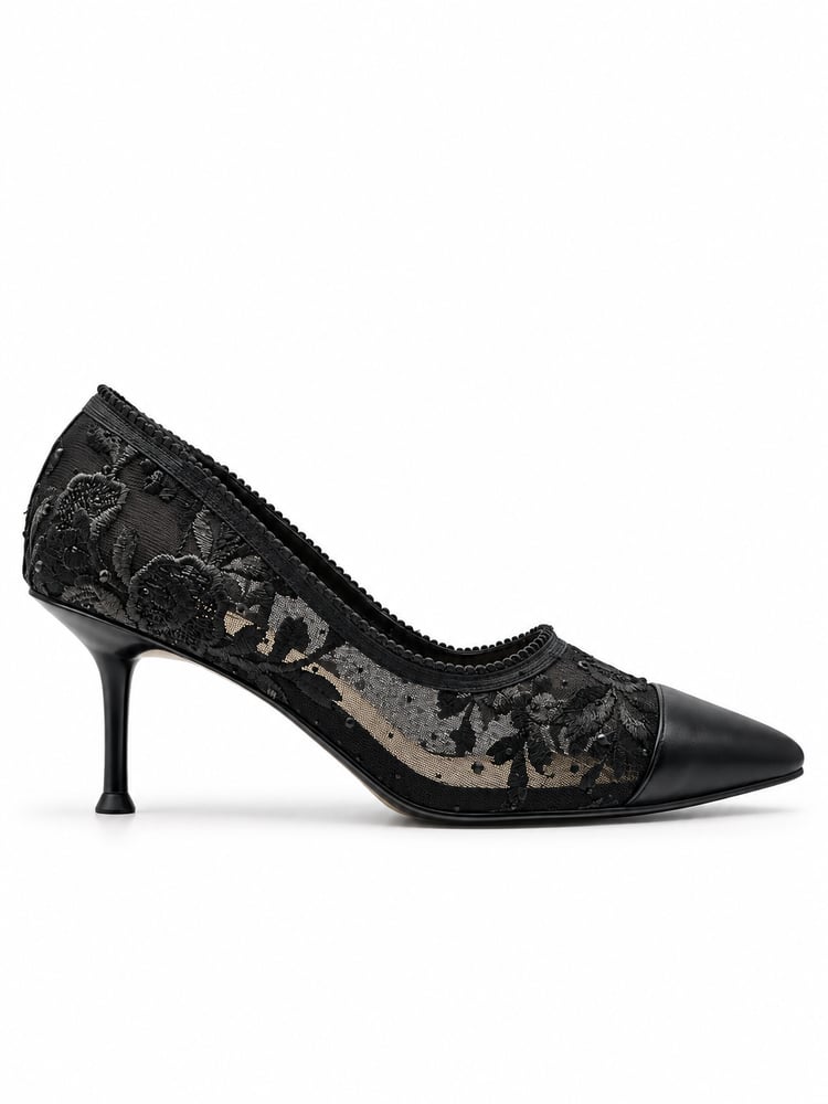 كعب روزي دانتيل – Rosy Lace Pumps