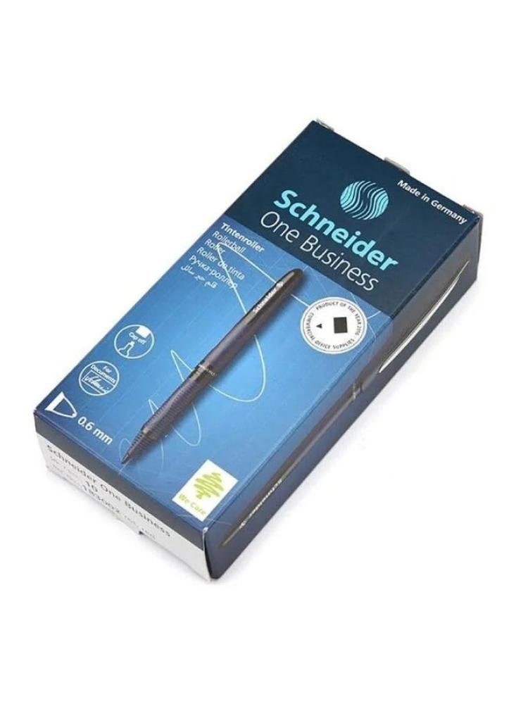أداة كتابة 10 قطعة One Business Rollerball قلم أسود Schneider