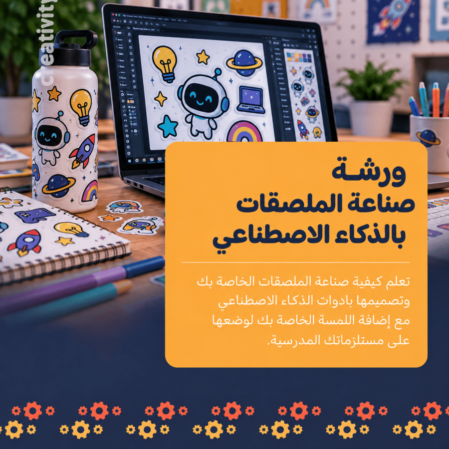 ورشة صناعة الملصقات بالذكاء الاصطناعي  ||   Stickers Customized AI