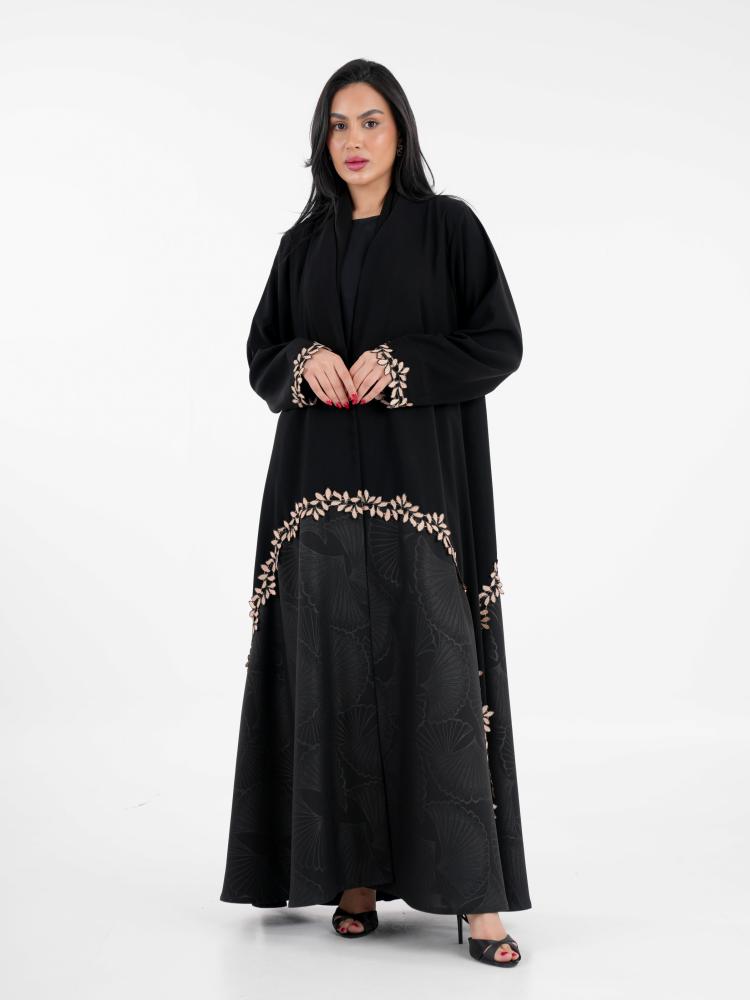 عباية تطريز ورد غيداء