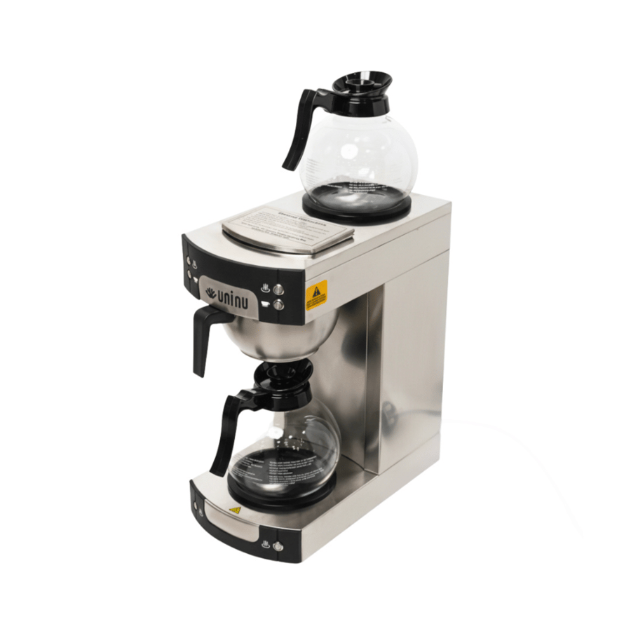 American coffee machine with 2 glass cups