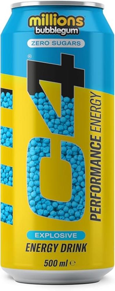 سي فور مشروب-مشروب طاقة-millions bubblegum-c4 energy drink