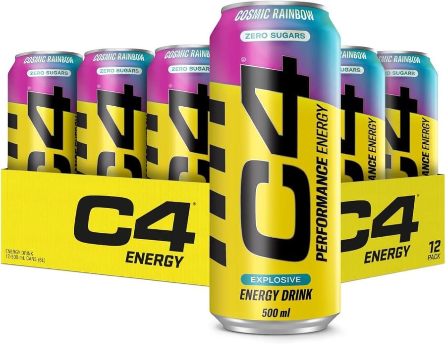 سي فور مشروب-مشروب طاقة-cosmic rainbow-c4 energy drink