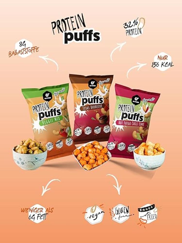 بروتين بافس - شيبس بروتين - protein puffs - spicy puffs