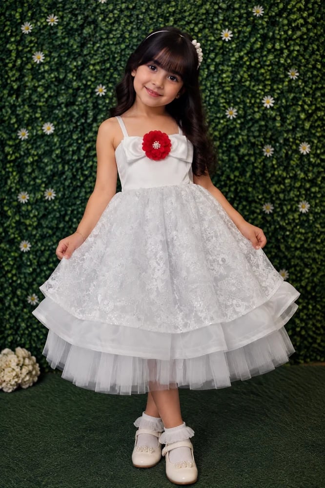 فستان بناتي أنيق بتصميم ملكي
