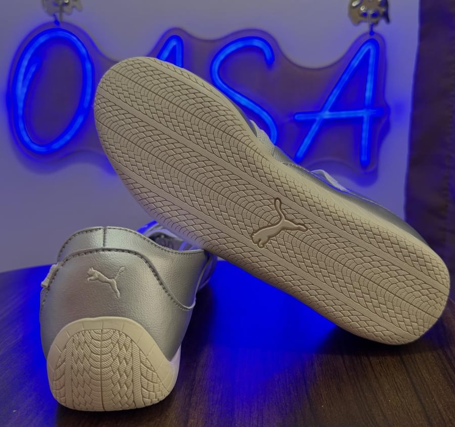 حذاء بوما سبيد كات باليه Puma speedcat ballet - فضي لامع