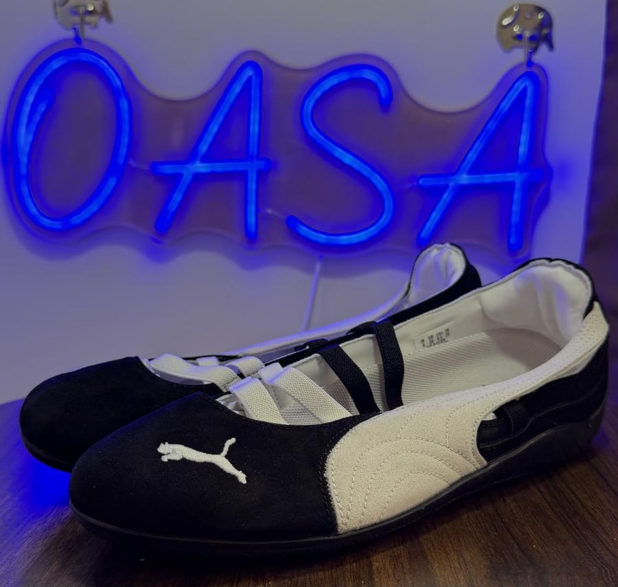حذاء بوما سبيد كات باليه Puma speedcat ballet - أسود وأبيض