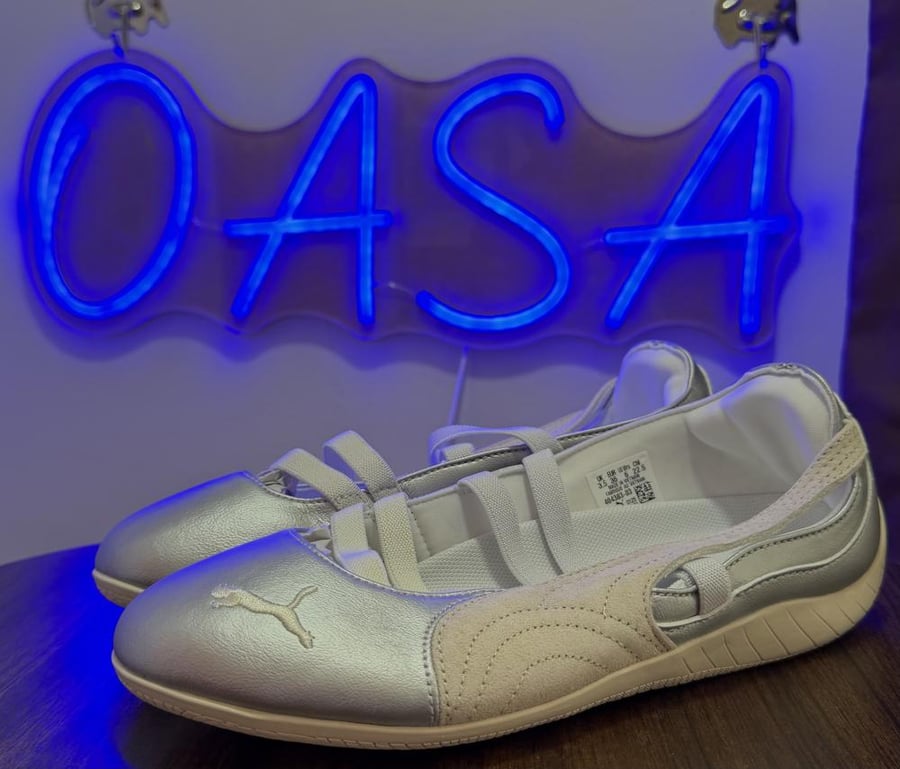 حذاء بوما سبيد كات باليه Puma speedcat ballet - فضي لامع