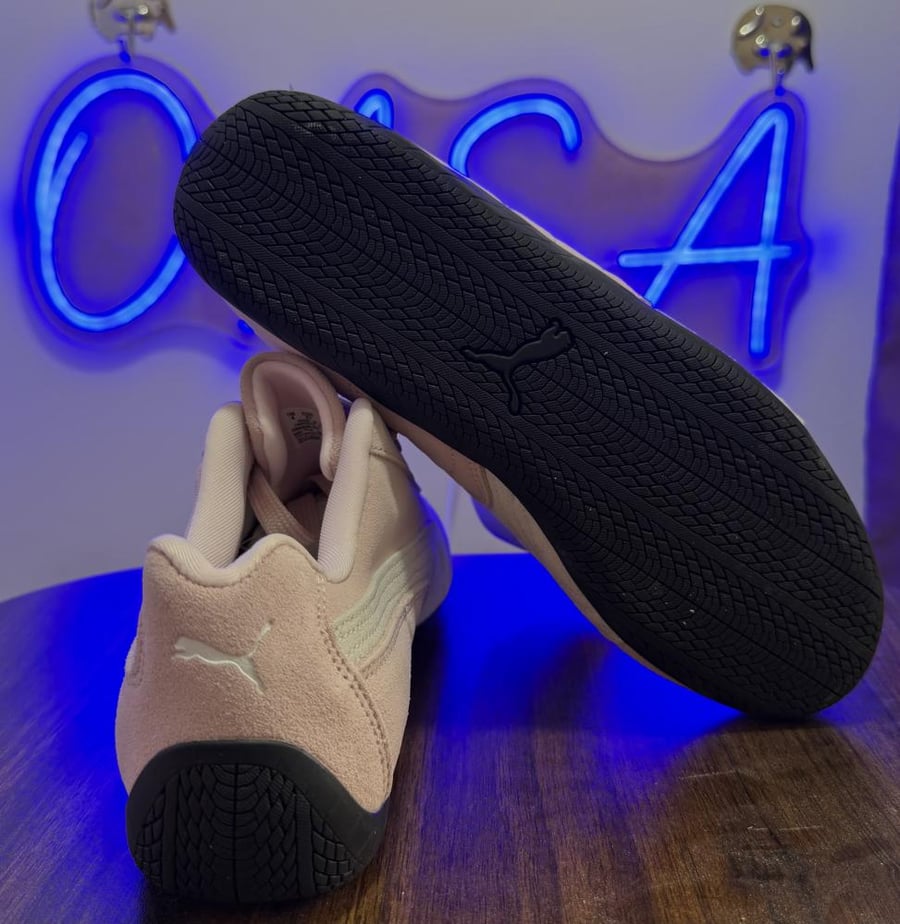 حذاء بوما سبيد كات باليه Puma speedcat ballet - وردي وأبيض