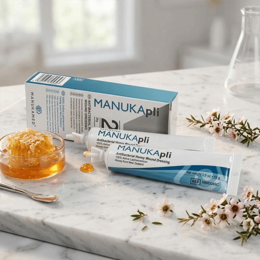 كريم مشبع بالعسل 50 جرام -Manukapli Sterile Honey Wound Dressing