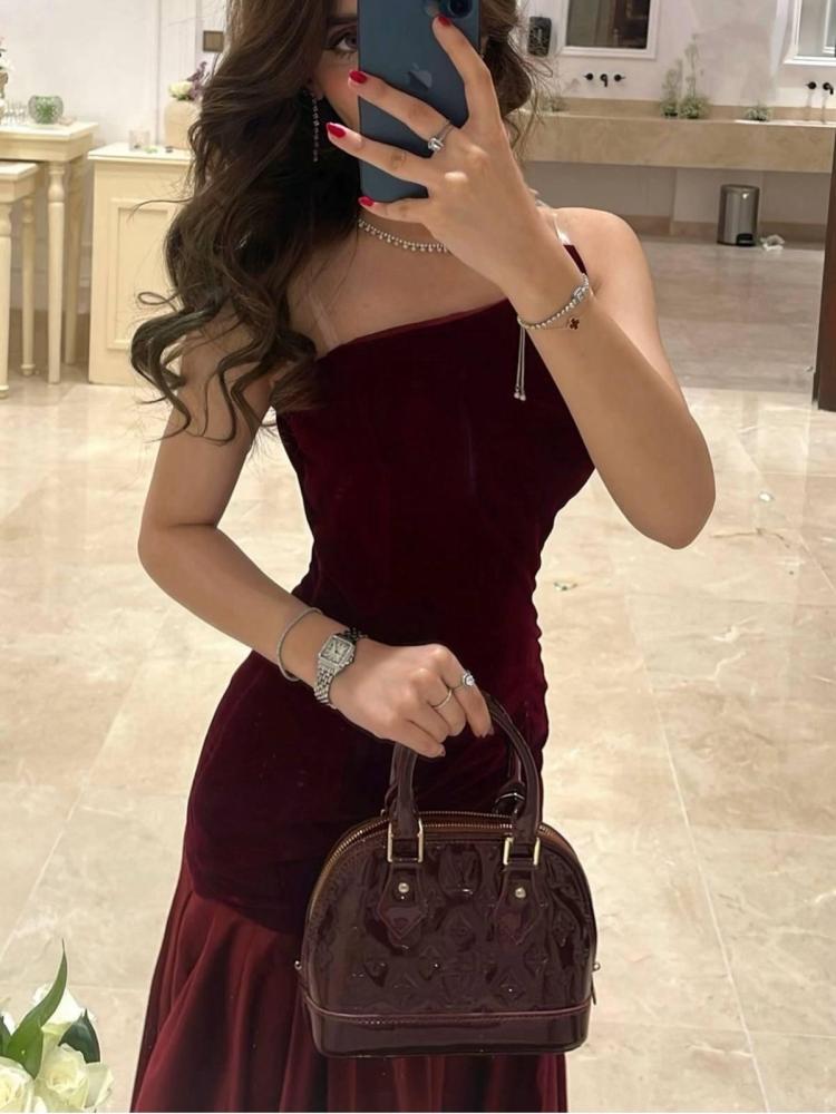 فستان جوخ مع تفتة