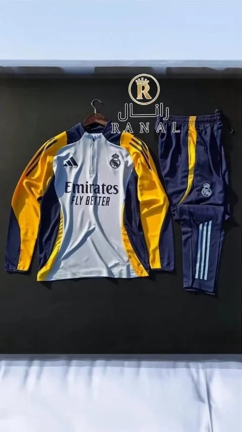 طقم سويتر ريال مدريد مع بنطلون - تصميم رياضي فاخر