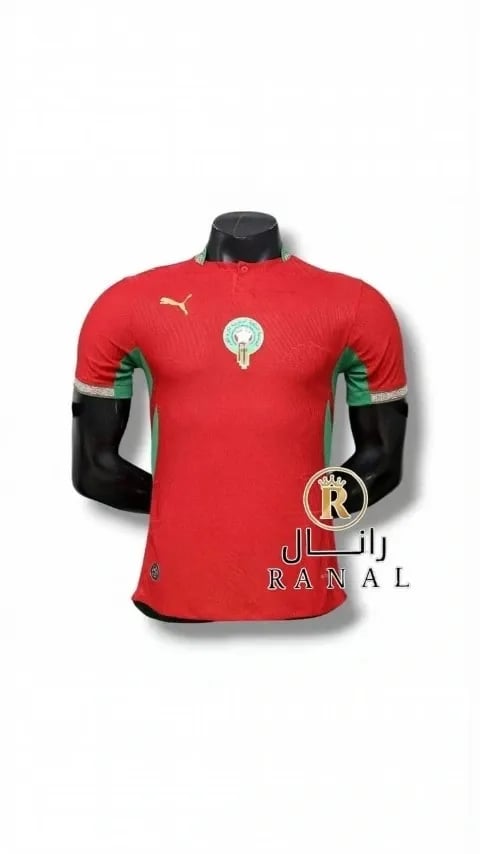 تيشيرت المغرب كاس العالم 2026 الاساسي الاحمر