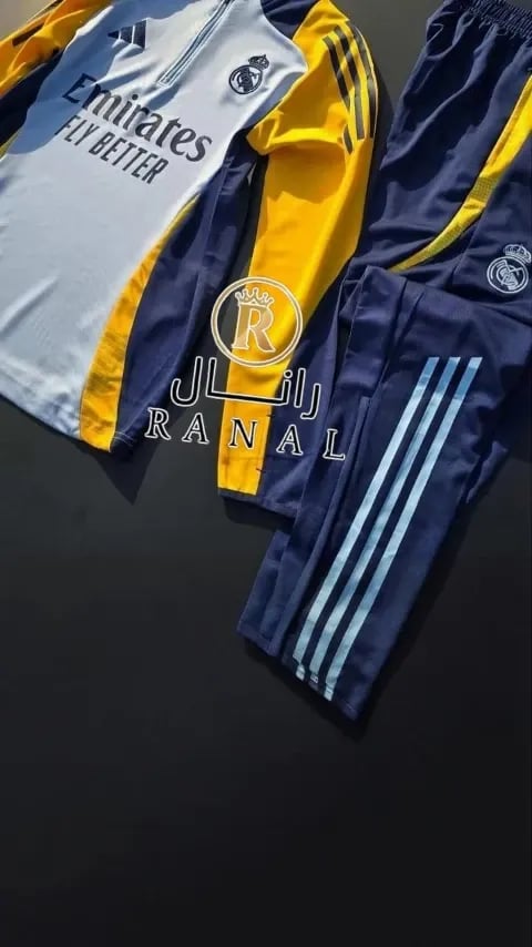 طقم سويتر ريال مدريد مع بنطلون - تصميم رياضي فاخر