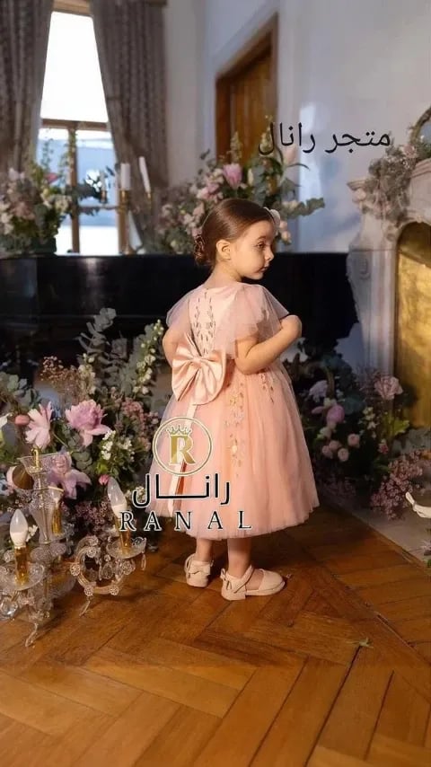 فستان بناتي انيق للعيد