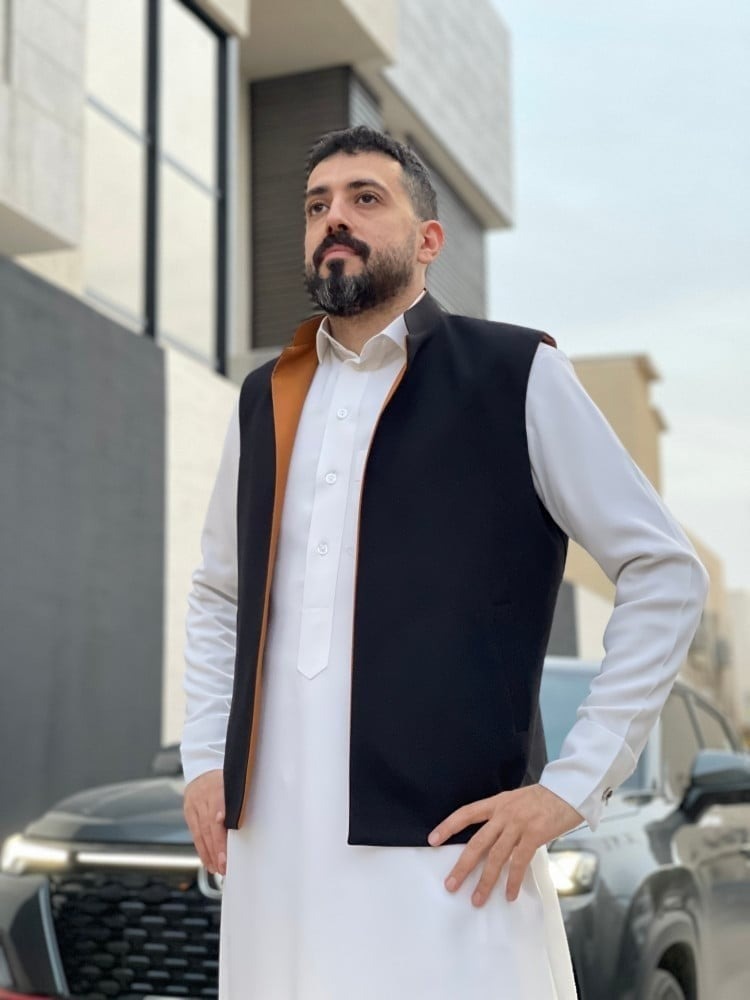 سديري جوخ وجهين اسود و عسلي