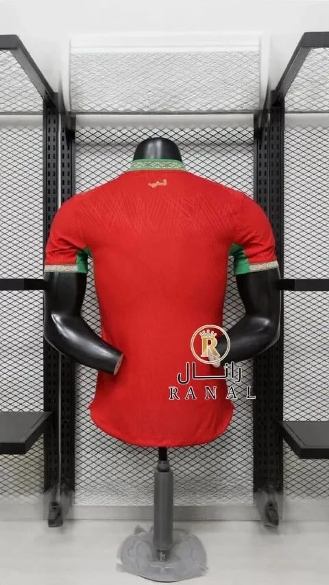 تيشيرت المغرب كاس العالم 2026 الاساسي الاحمر