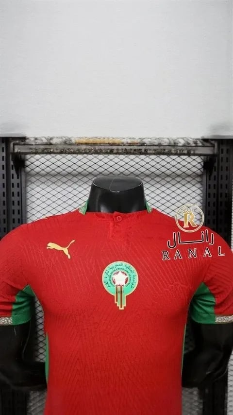 تيشيرت المغرب كاس العالم 2026 الاساسي الاحمر