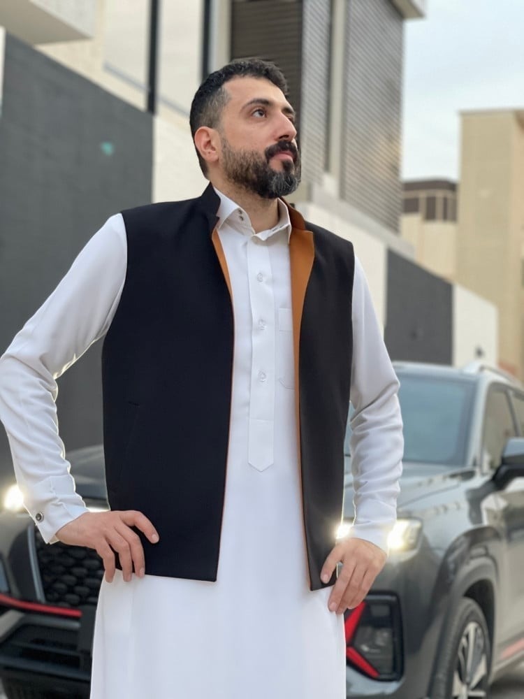 سديري جوخ وجهين اسود و عسلي